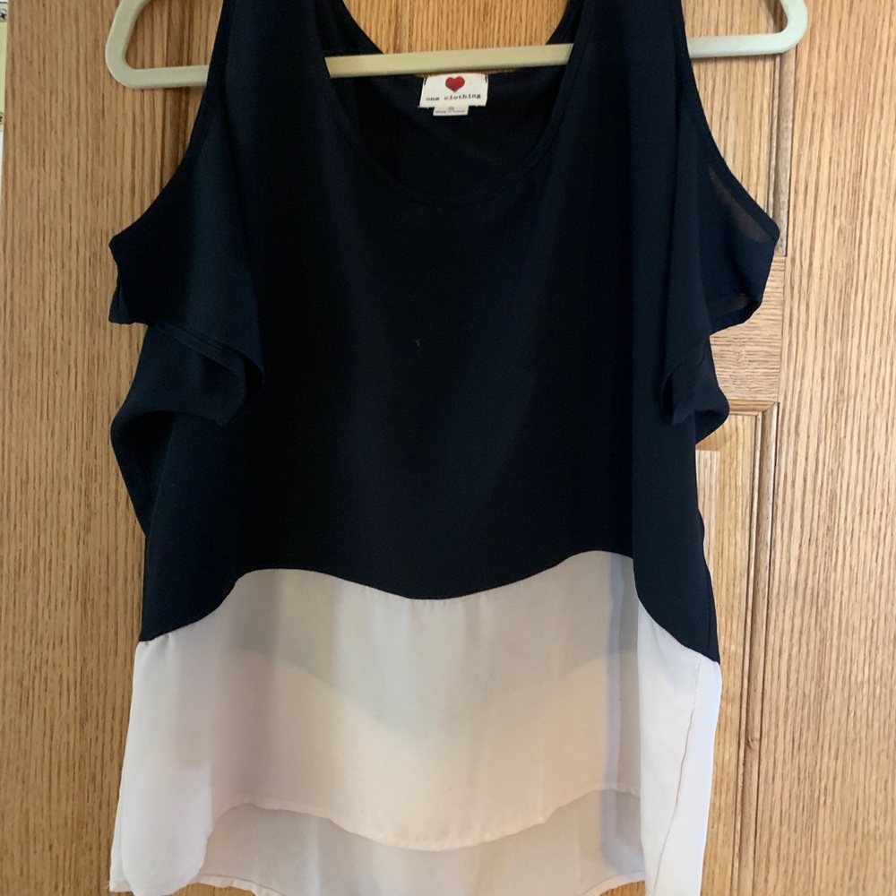 Cold Shoulder Dress Top - Size S